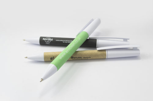Penna eco green in cartone e plastica riciclati
