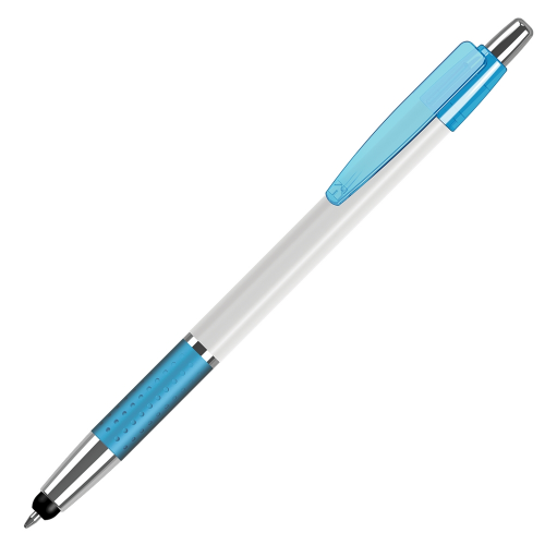penna personalizzata con touch stampa quadricromia 360° PP-S070 acqua