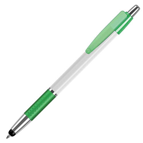 penna personalizzata con touch stampa quadricromia 360° PP-S070 verde
