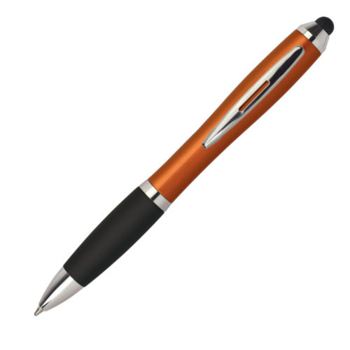 penna-plastica-arancio-clip-metallo-touchscreen