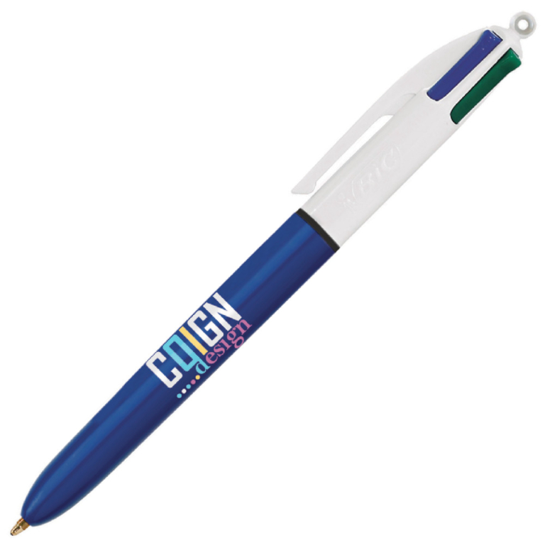 Penna Bic 4 Colori Oro – 1 Pezzo In Blister – Classica Scuola E Ufficio