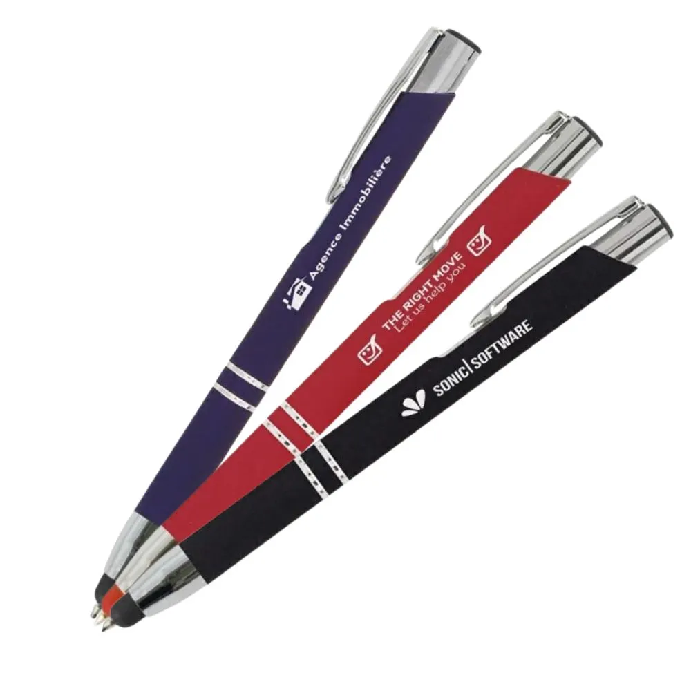 Penna Personalizzabile 3 Refill Blu, Nero, Rosso - Massima Personalizzazione