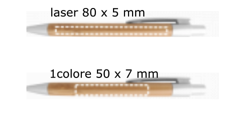 penne personalizzate bambu area stampa