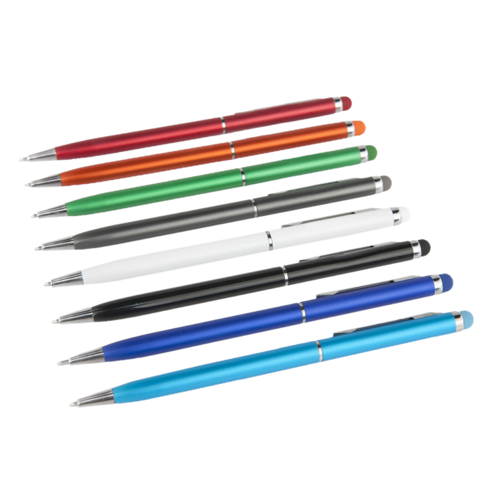 Penna alluminio - elegante verniciatura opaca e touch screen colorato