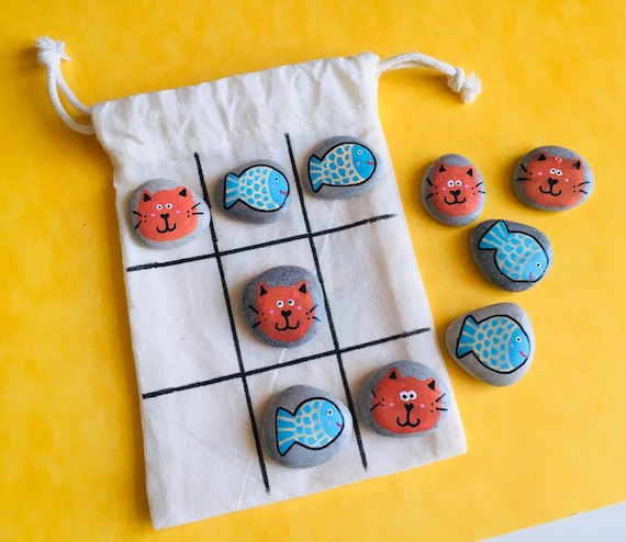 Gioco di tris tema a tua scelta gioco da portare via - Etsy Italia