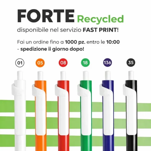 Penna Personalizzata FORTE Recycled – Fast 24h