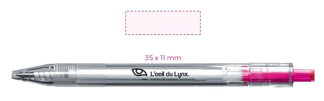 area-di-stampa Penna a sfera 100% PET bottiglie riciclate