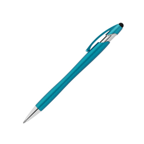 Penna Personalizzata colore azzurro EcoSecure Touch - inchiostro antifrode indelebile
