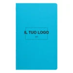Quaderno Rime A5 Soft Touch colore Azzurro Chiaro personalizzabile con il tuo logo