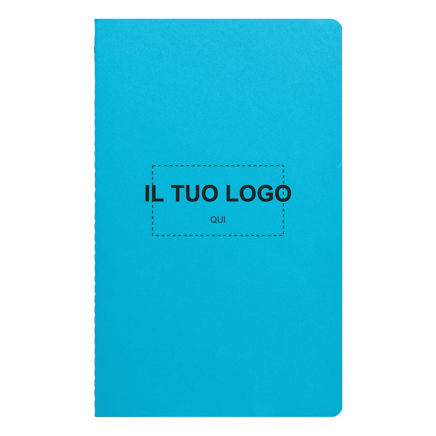 Quaderno Rime A5 Soft Touch colore Azzurro Chiaro personalizzabile con il tuo logo