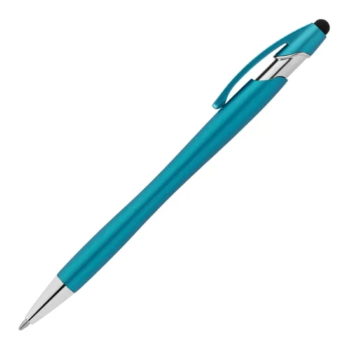 Penna Personalizzata colore azzurro EcoSecure Touch - inchiostro antifrode indelebile