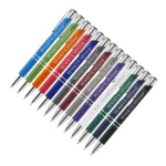 Penna personalizzata in alluminio soft touch nei 13 colori disponibili con logo inciso al laser